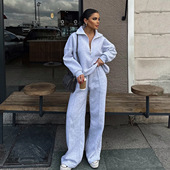 休闲套头卫衣裤 suit 运动套装 hoodie 欧美时尚 set 女 pants women