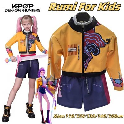 K-Pop Rumi Zoey Mira Demon Hunters Cosplay Costume for Girl