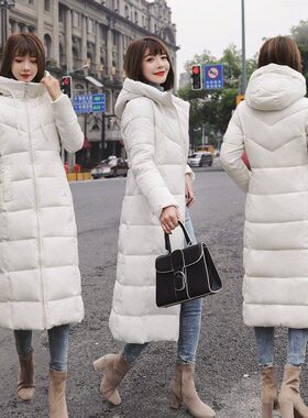 M-6XL plus size women down jacket winter long cotton coat
