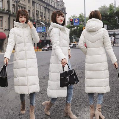 M-6XL plus size women down jacket winter long cotton coat