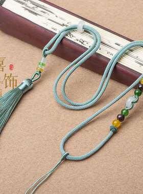 DIY编织流苏项链绳香包挂件绳