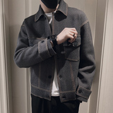 MY16/特P158控208秋冬社会小伙超重工加厚拼接毛衣外套男图首1，男装针织衫/毛衣，星座305B