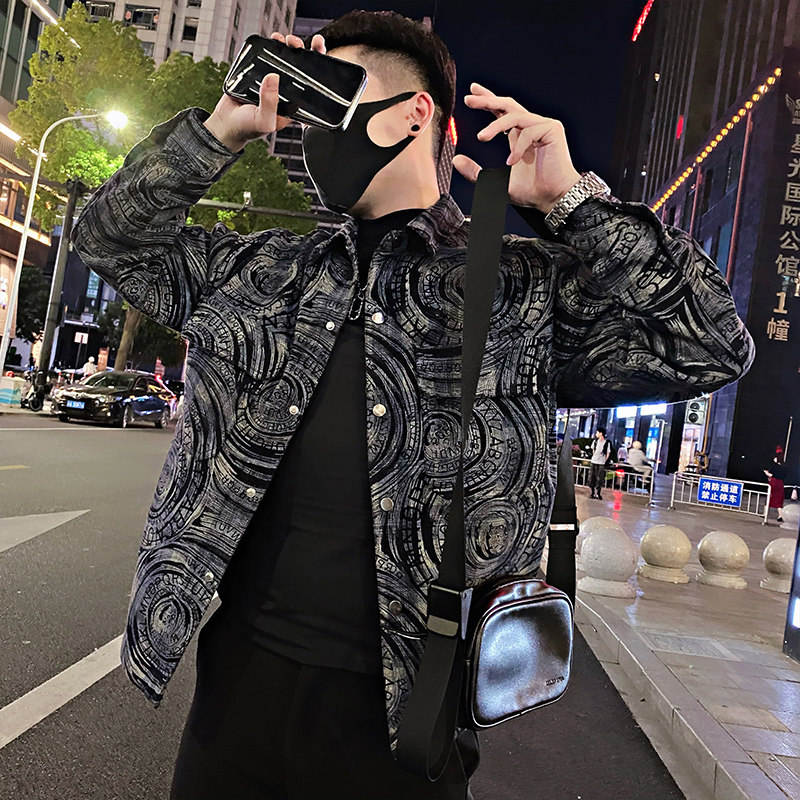 JK271/P98控138秋季美式复古飞行员牛仔服痞帅翻领夹克男装外套图,男装夹克,星座305B
