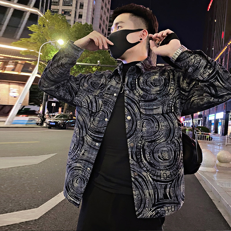 JK271/P98控138秋季美式复古飞行员牛仔服痞帅翻领夹克男装外套图,男装夹克,星座305B