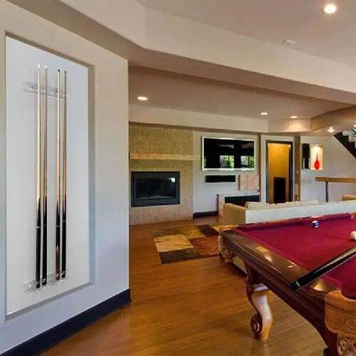 Pool Cue Wall Rack Wall-Mounted Pool Cue Rack Hold 6 Pool
