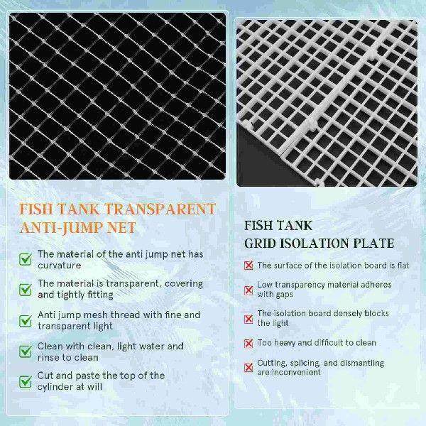 Aquarium Net Anti-jump for Fish Tank Artificial Moss