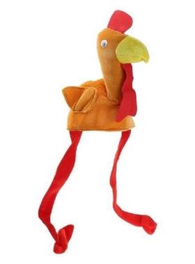 Plush Turkey Thanksgiving Turkey Hat Novelty Cooked Chicken
