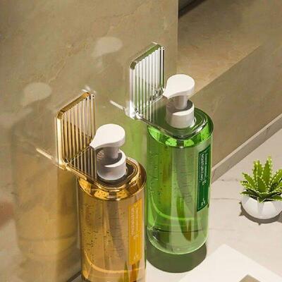 Wall Mounted Shower Gel Bottle Rack Non-rust Adjustable