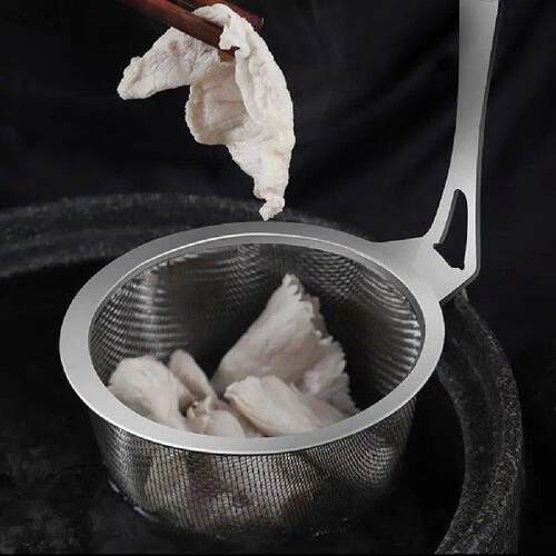 Stainless Steel Colander 304 Mesh Strainer Oil Skimmer