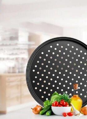 9/10/11/12 Inch Baking Pizza Pan with Holes Carbon Steel