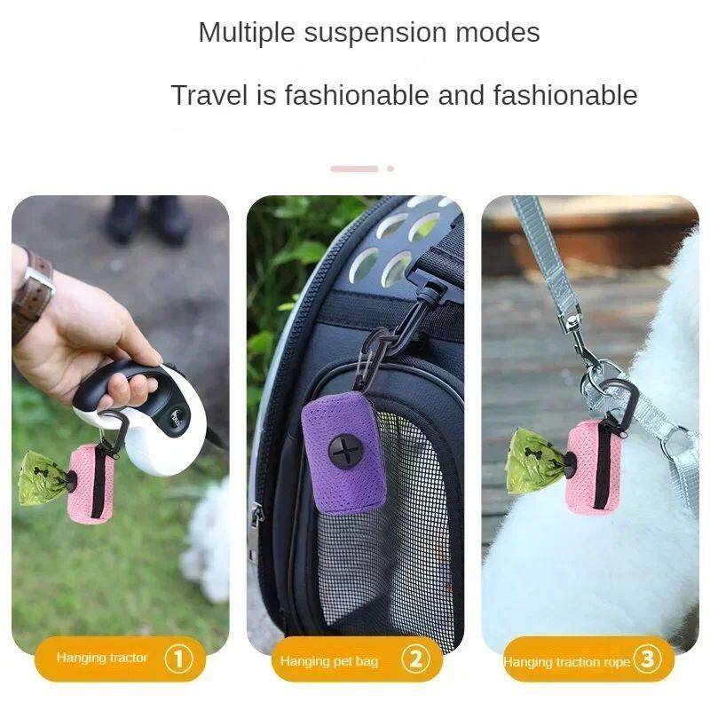 Dog Poop Bag Dispenser Hangingable Dog Poop Bag Holder Poo B