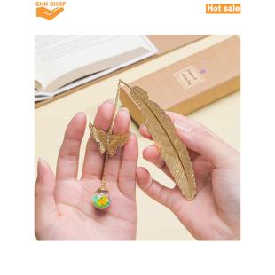 Gifts for teacher Metal Gift bookmark lady Christmas feather