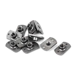 M6 Carbon Steel Slab Base T-Shaped 2 Projection Weld Nuts