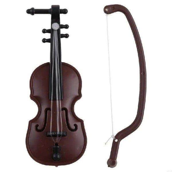 Mini Violins Ornament Miniature Violins Model with Stand
