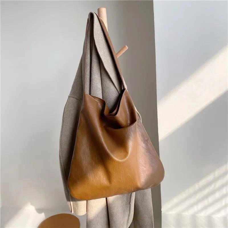 Luxury Handbag Totes Vintage Pu Leather Shoulder Bags For Wo
