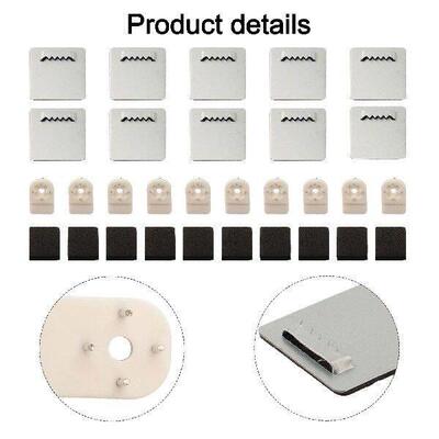10pcs Bathroom Mirror Frame Photo Frame Hanger With Glass