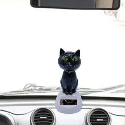 Solar Dancing Toy Cute Solar Powered Swinging Cat Dashboard