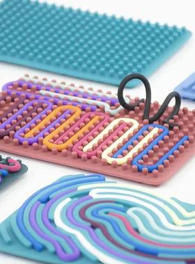 Sensory Activity Board for Kid Busy Board Motor Skills Monte