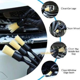 Interior Detail Brush 3PCS Hair Exterior Boar Bristle Car
