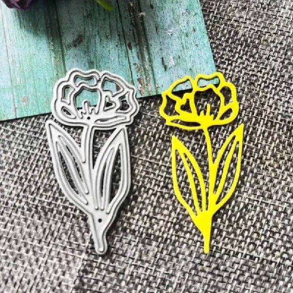 J2HB 1Set Peony Metal Cutting Dies Handmade Crafts DIY