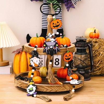 2pcs Halloween party decoration beads pumpkin hanging pieces