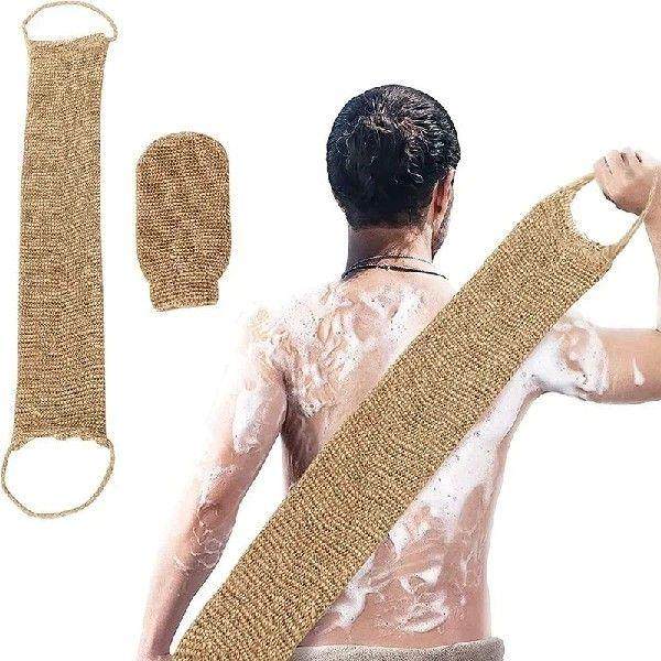 Ramie Jute Bath Towel Shower Towel Back Body Exfoliating
