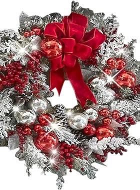 24-inch Artificial Norfolk Pine Front Door Christmas Wreath