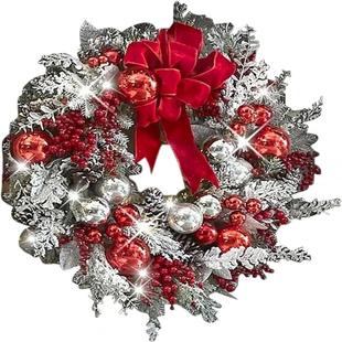 Norfolk Pine Front Christmas Artificial Door Wreath inch