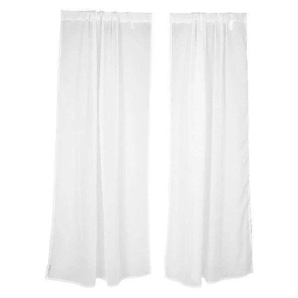 2 Pcs Window Decor Curtains Light Filtering Privacy