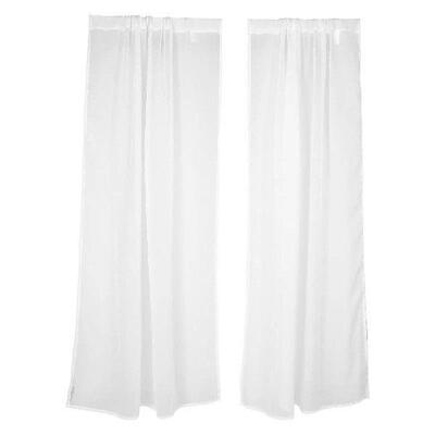2 Pcs Window Decor Curtains Light Filtering Privacy