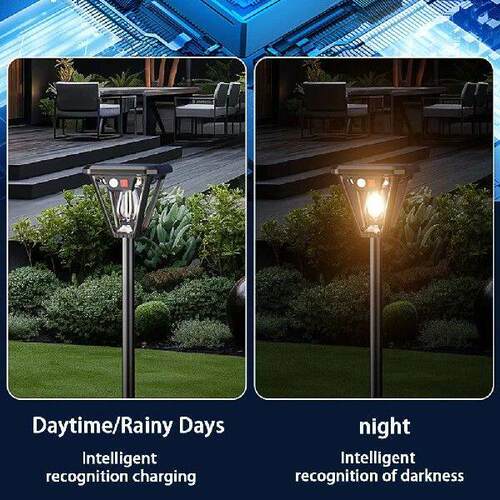 Solar Powered Floor Lamp Wall Lamp Motion Sensor Dual