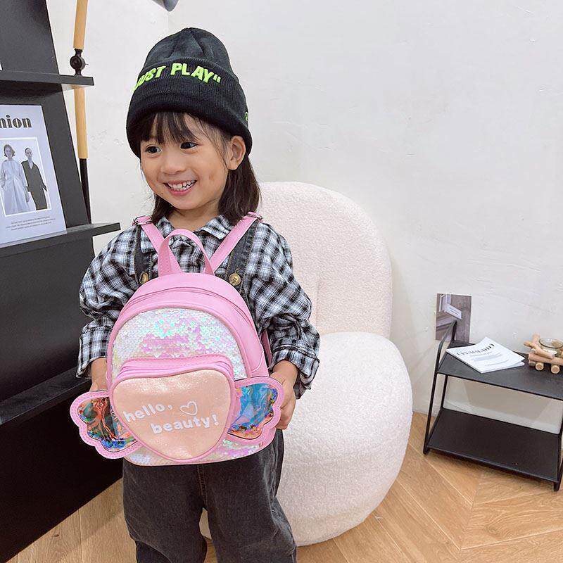 angel School Bags for Girls Backpack Cute Kids School Bag