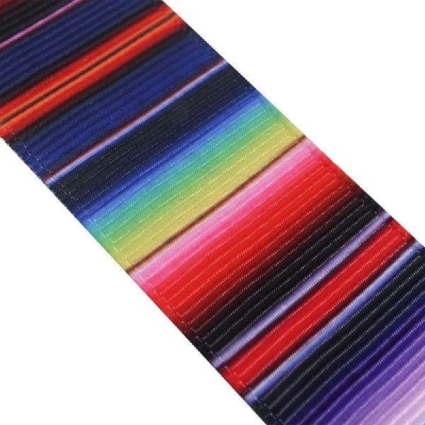 8 Rolls Of Ribbon Mexican Rainbow Stripes Party Gift