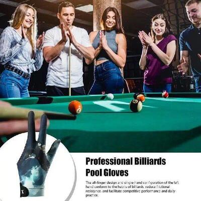 Billiards Glove 3 Finger 3 Finger Pool Mittens For Men Anti
