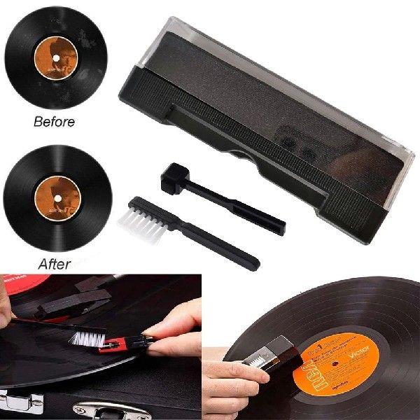 3 Pcs Vinyl Record Cleaner Kit Cleaning Brush Dust Remover