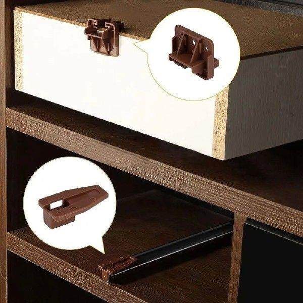 1Set Drawer Slide Track Guide Glide For Center Mount Drawer