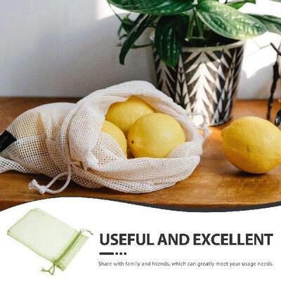 100 Pcs Mesh Bag Fruit Protection Shopping Vegetable Net
