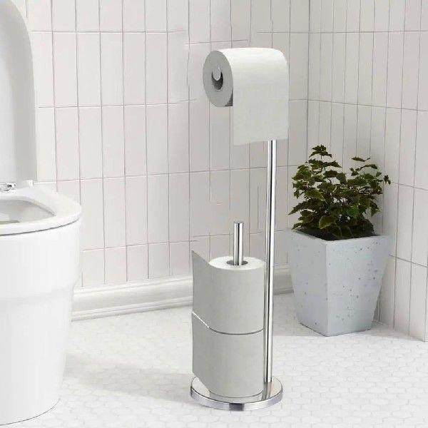 Easy Assembly Toilet Paper Holder Stable Base Toilet Paper