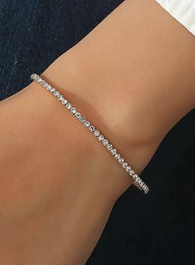 1Pieces of Ladies Transparent Shiny Crystal Bracelet 27 Colo