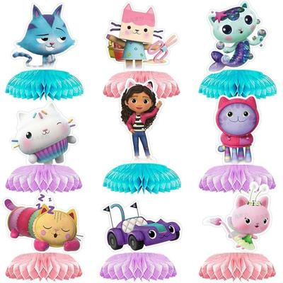 Gabby Dollhouse Birthday Party Decorations Disposable Tablew