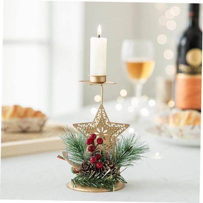 Christmas Tree Pinecone Decoration Candlestick holder Tray