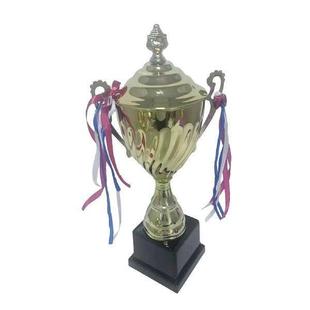 Ribbon with Metal Cup Party Award Decor Trophy