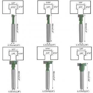 Bits Inch Tungsten Set Router Keyhole Steel set 6pcs