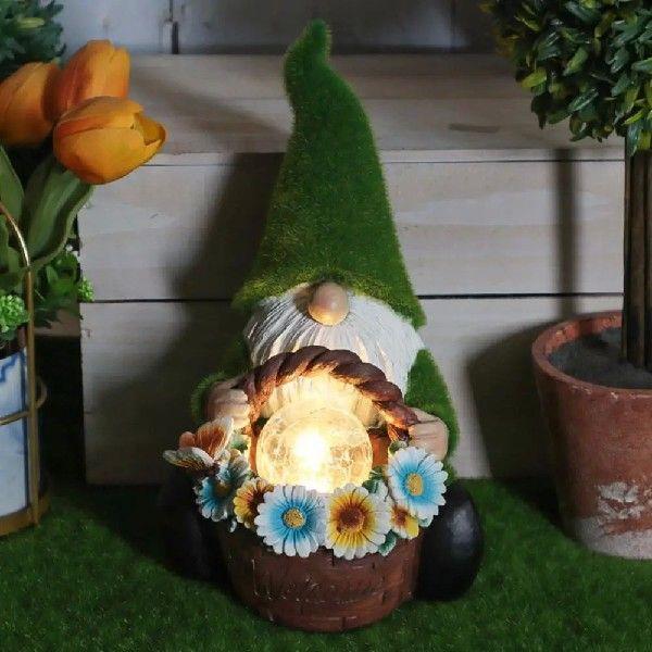 Rich Colors Gnome Night Solar Light Exquisite Garden
