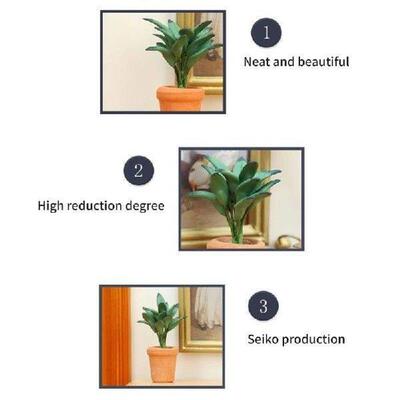 Miniature Green Potted Plant Dollhouses Accessory Home