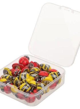 Cartoon Thumbtacks Desk Accessories Decorative Ladybug Push