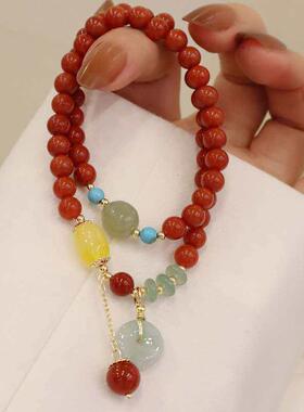 Nanhong Hetian Jade Brlet Ping An Buckle Brlet Female Hetian