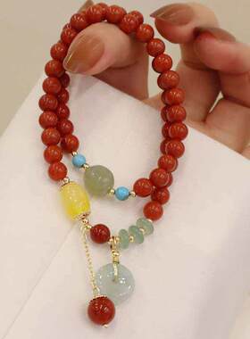 Nanhong Hetian Jade Brlet Ping An Buckle Brlet Female Hetian