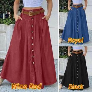 maxi black women red size plus summer skirt long for skirts