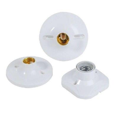 Household E27 LED Light Bulb Holder Round Socket Base